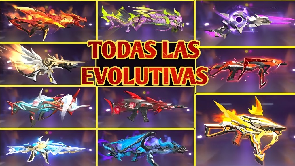Skins Evolutivas Gratis en Free Fire